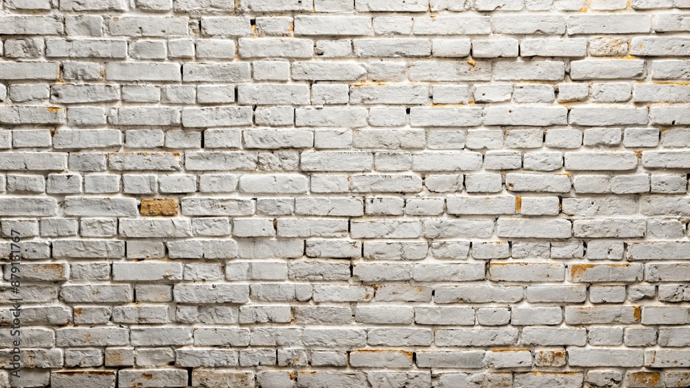 Poster a rustic white aged brick wall background, aged, white, brick, wall, background, texture, vintage, g