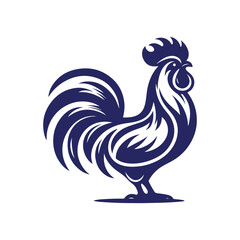 rooster isolated on white background