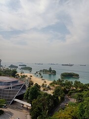 Obraz premium view of the sea from the sea