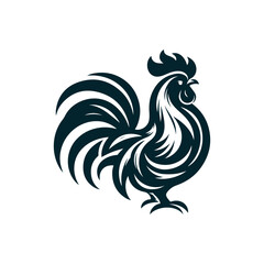 rooster isolated on white