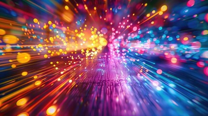 Fototapeta premium Colorful background with beautiful textured light trails