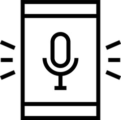 mobile podcast icon.