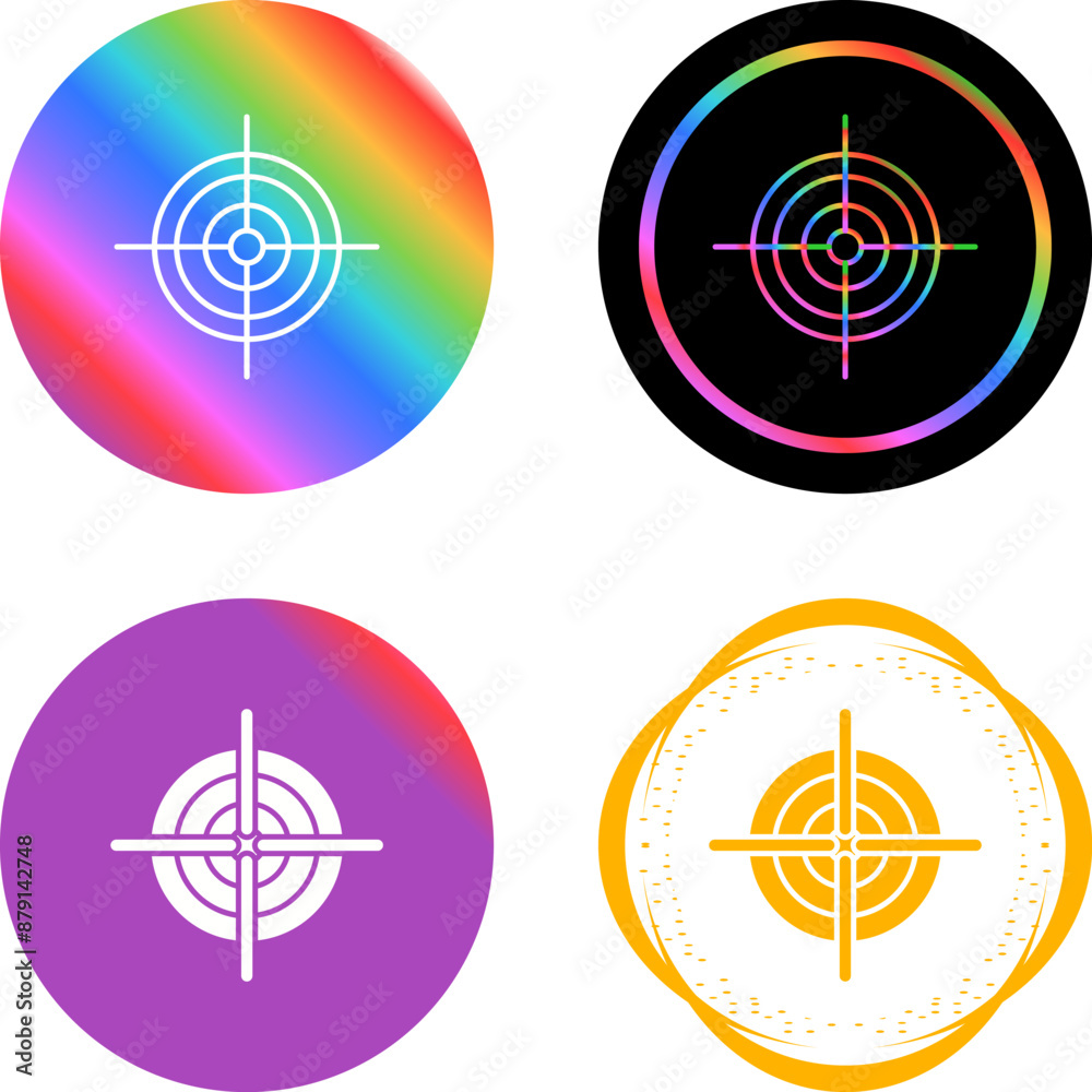 Wall mural target vector icon