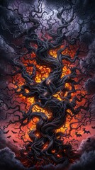 Burning Tree of Halloween.