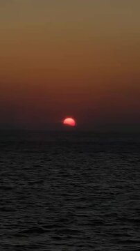 Golden Sunset Journey Over the Open Sea