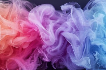 Colorful smoke swirls and patterns