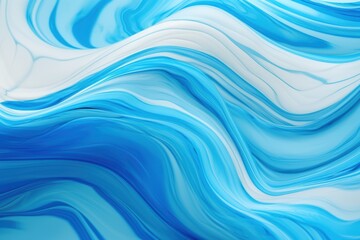 Flowing blue and white abstract background