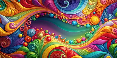 Abstract background design with colorful swirling patterns, swirls, abstract, background, design, colorful, pattern, artistic