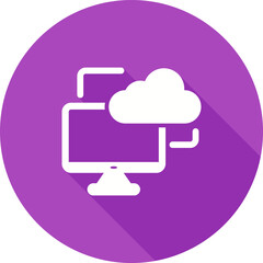 Cloud Monitoring Vector Icon