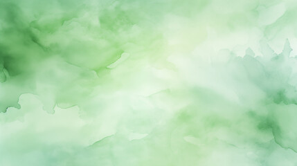 Obraz premium Green pastel watercolor background.