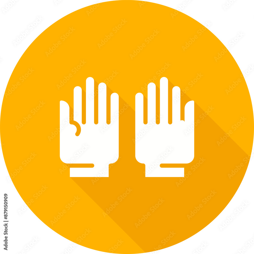 Wall mural gloves vector icon