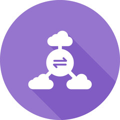 Multi-Cloud Vector Icon