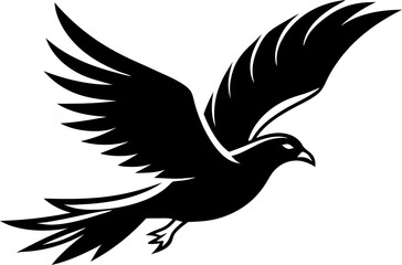 Fototapeta premium silhouette of a bird in flight