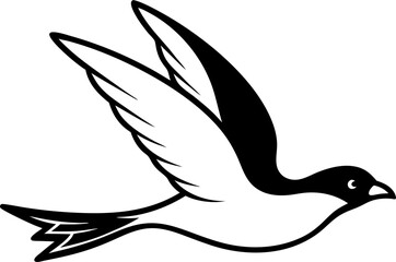 Obraz premium silhouette of a bird in flight