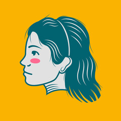 Character design avatar flat minimalist 158