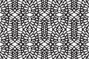 Ethnic seamless monochrome pattern vector image. Aztec geometric background. Tribal print. Navajo fabric. Modern abstract wallpaper. Vector illustration.