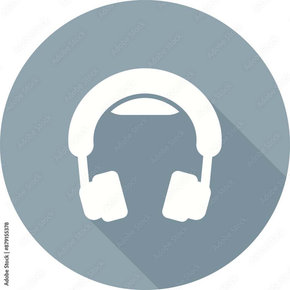 Wall mural Headset Vector Icon