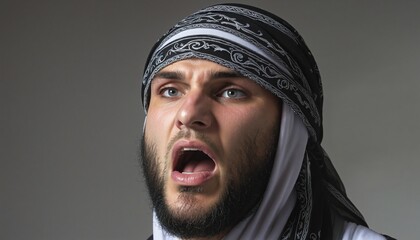 Intense Expression of  Extremism, portrait
