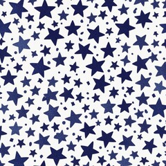 Dark blue stars on white 