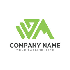 Letter WA Logo Design