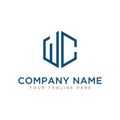 Letter WC Logo Design
