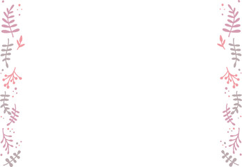 ボタニカルな秋カラーのフレーム