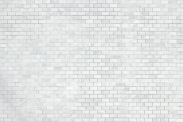 Texture background concept: White brick wall texture background for stone tile block in grey light color wallpaper modern interior and exterior and backdrop design. White brick wall background photo.