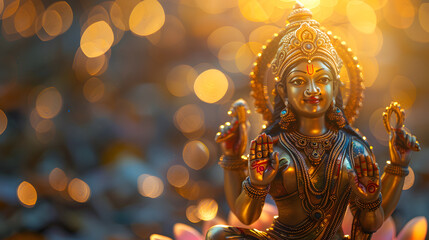 One of the greatest Hindu god, Shri Lakshmi