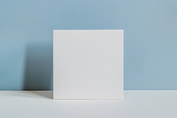 Blank white canva mockup