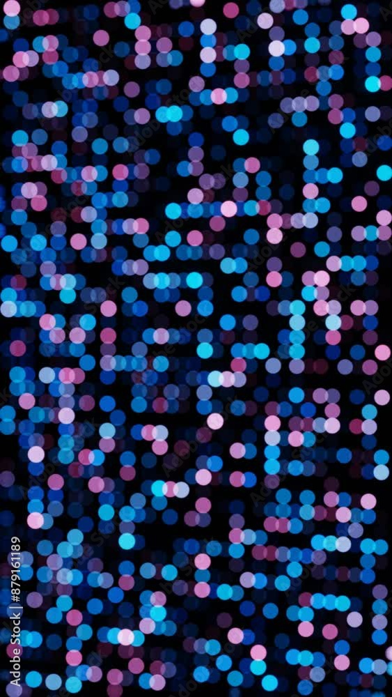 Aufkleber abstract 3d structure with pink and purple mesh and neon bokeh background