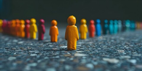 Worker patiently appreciating coworker in line. Concept Appreciation in the Workplace, Teamwork Encouragement, Supportive Co-Workers, Workplace Relationships, Positive Work Environment