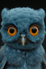 Naklejka premium Owl wallpaper. Owl poster
