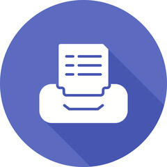 Filing cabinet with files Vector Icon