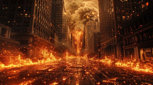 A contemporary urban street consumed 