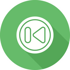Previous Track Button Vector Icon