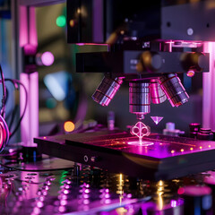 Futuristic Quantum Research Laboratory Exploring the Frontiers of Scientific Innovation