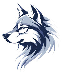 Fototapeta premium PNG Logo of wolf mammal animal carnivora.