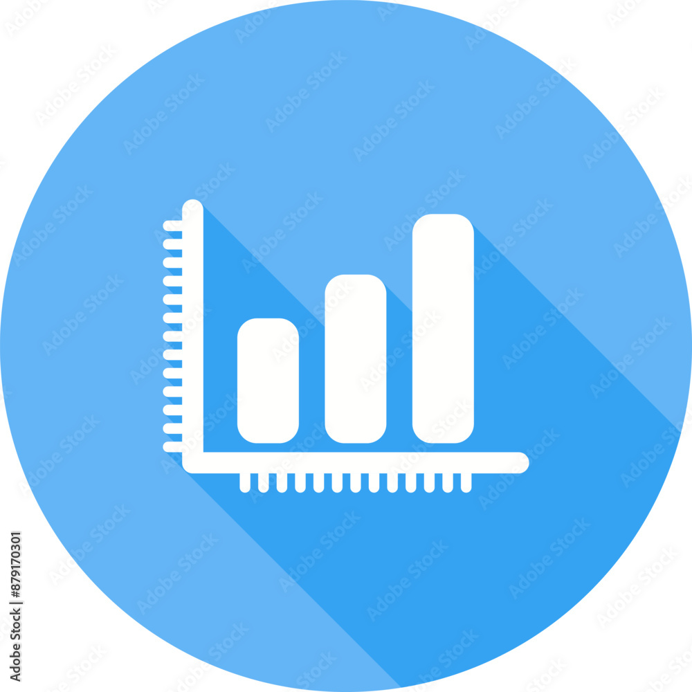 Canvas Prints Bar Chart Vector Icon