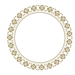 花模様のゴールド装飾レース枠