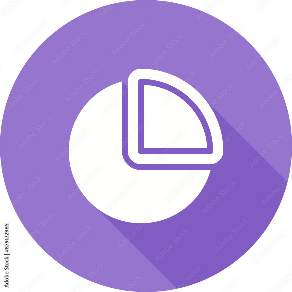 Poster Pie Chart Vector Icon