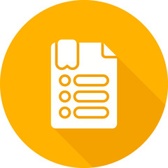 Fototapeta premium Bullet Points Vector Icon