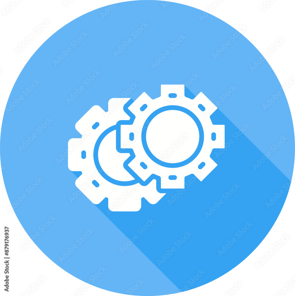 Poster gears vector icon