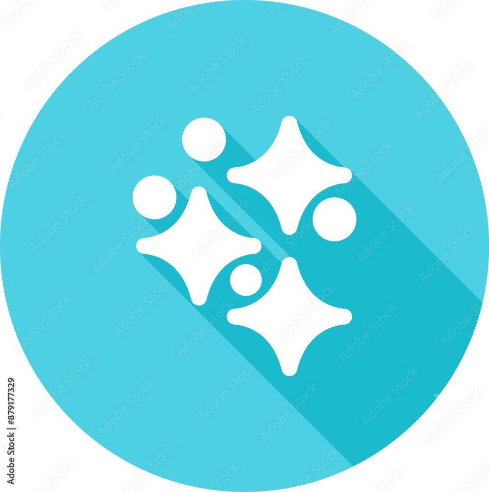 Sticker star vector icon