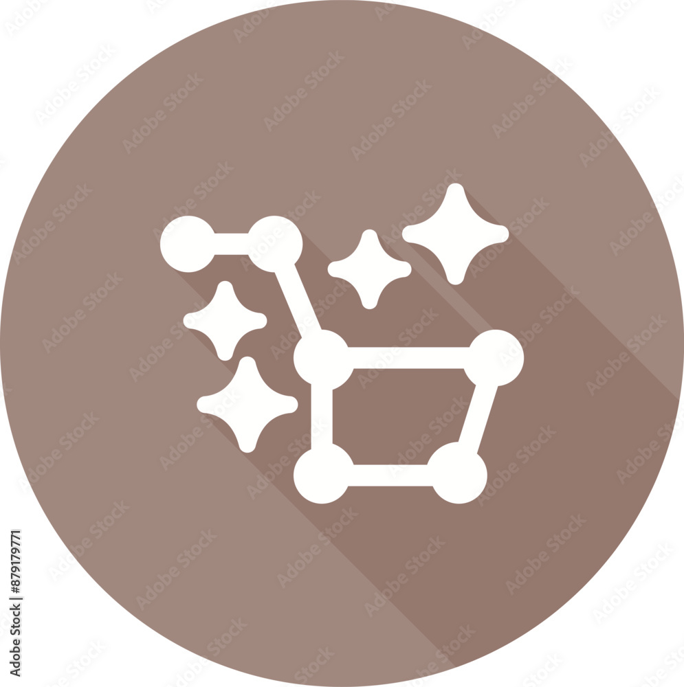 Sticker star vector icon