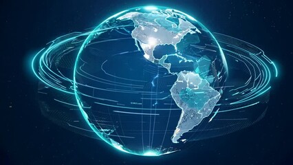 A captivating artwork showcasing the intricate dance of 5G signals encircling the planet, reminiscent of a celestial ballet.