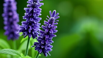Obraz premium Vibrant purple flowers in bloom
