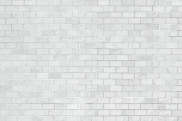 Texture background concept: White brick wall texture background for stone tile block in grey light color wallpaper modern interior and exterior and backdrop design. White brick wall background photo.