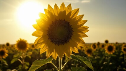 Obraz premium Bright and Beautiful A Sunflowers Glow