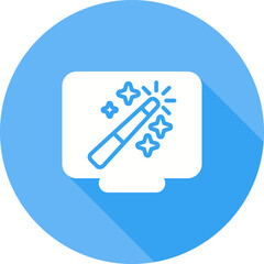Desktop Computer Vector Icon