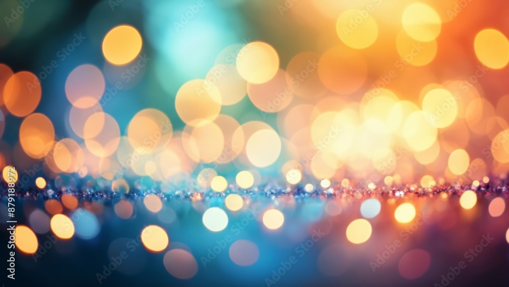 Poster  Vibrant bokeh lights perfect for a lively atmosphere